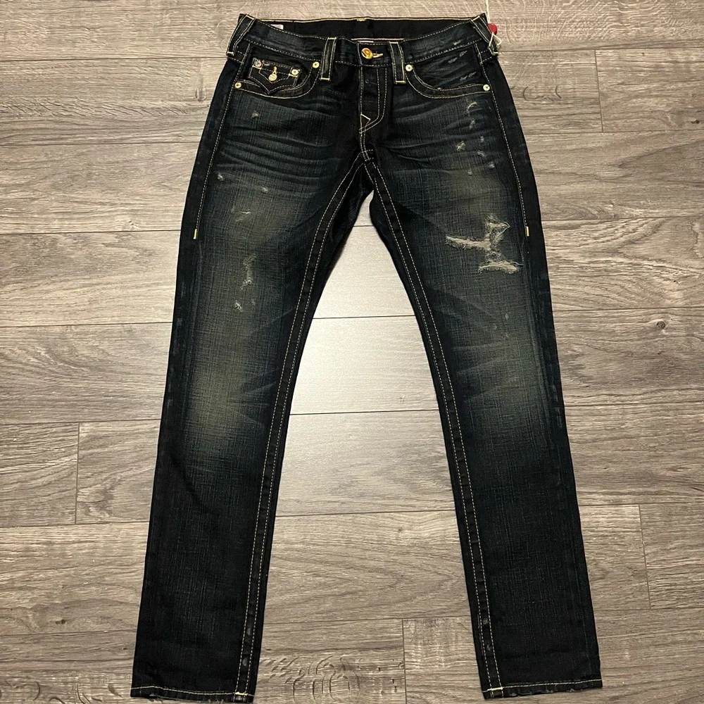 Vintage Y2K true religion Dark Wash Denim Jeans - Picture 2 of 4